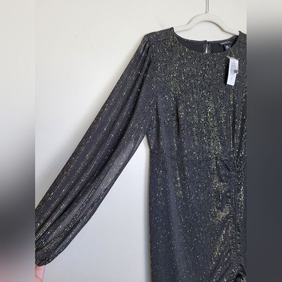 NEW TORRID Sparkly Party Dress Plus Size Formal Event Glam Black Glitter Sleek - Picture 6 of 15